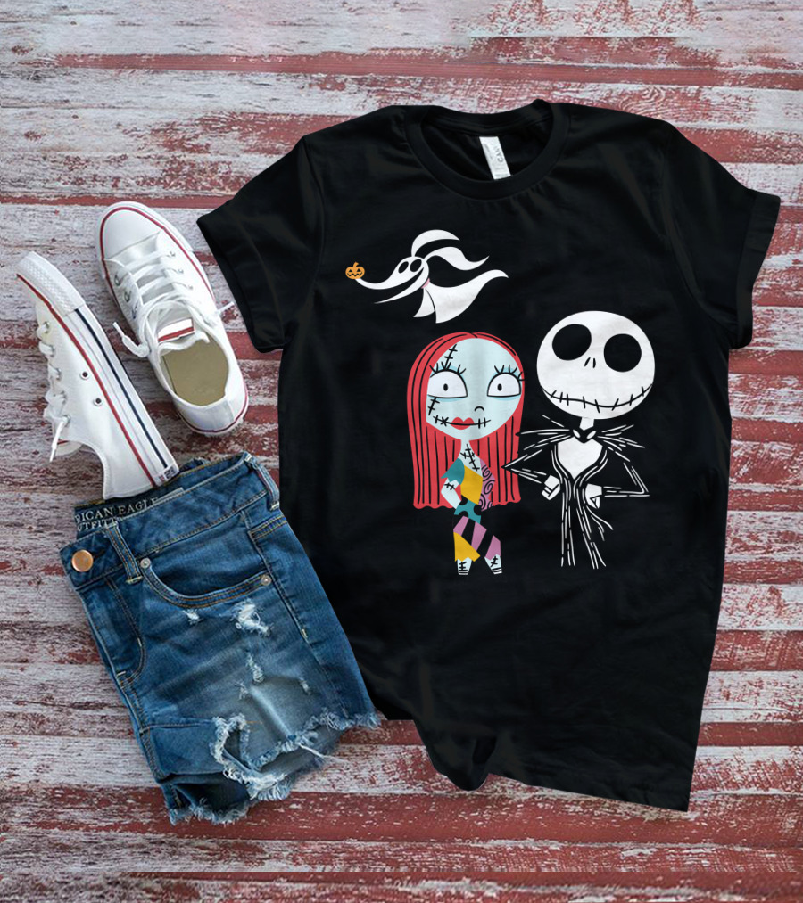 Disney Nightmare Before Xmas Jack Sally Zero T-Shirt