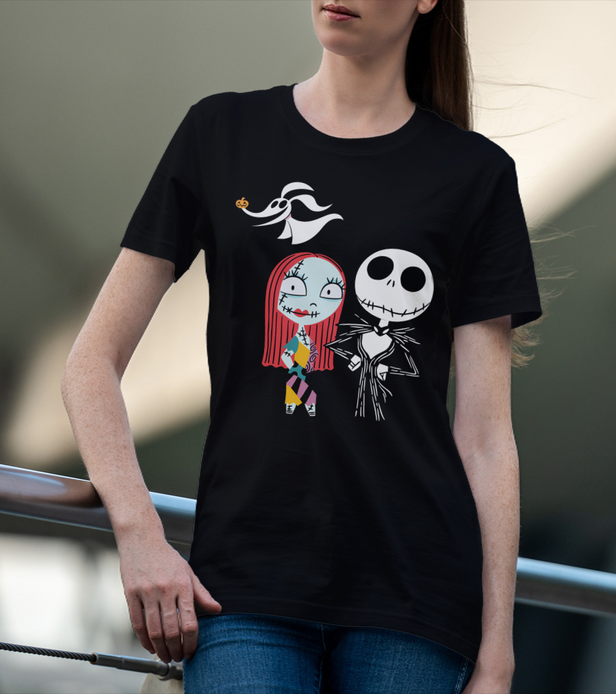 Disney Nightmare Before Xmas Jack Sally Zero T-Shirt