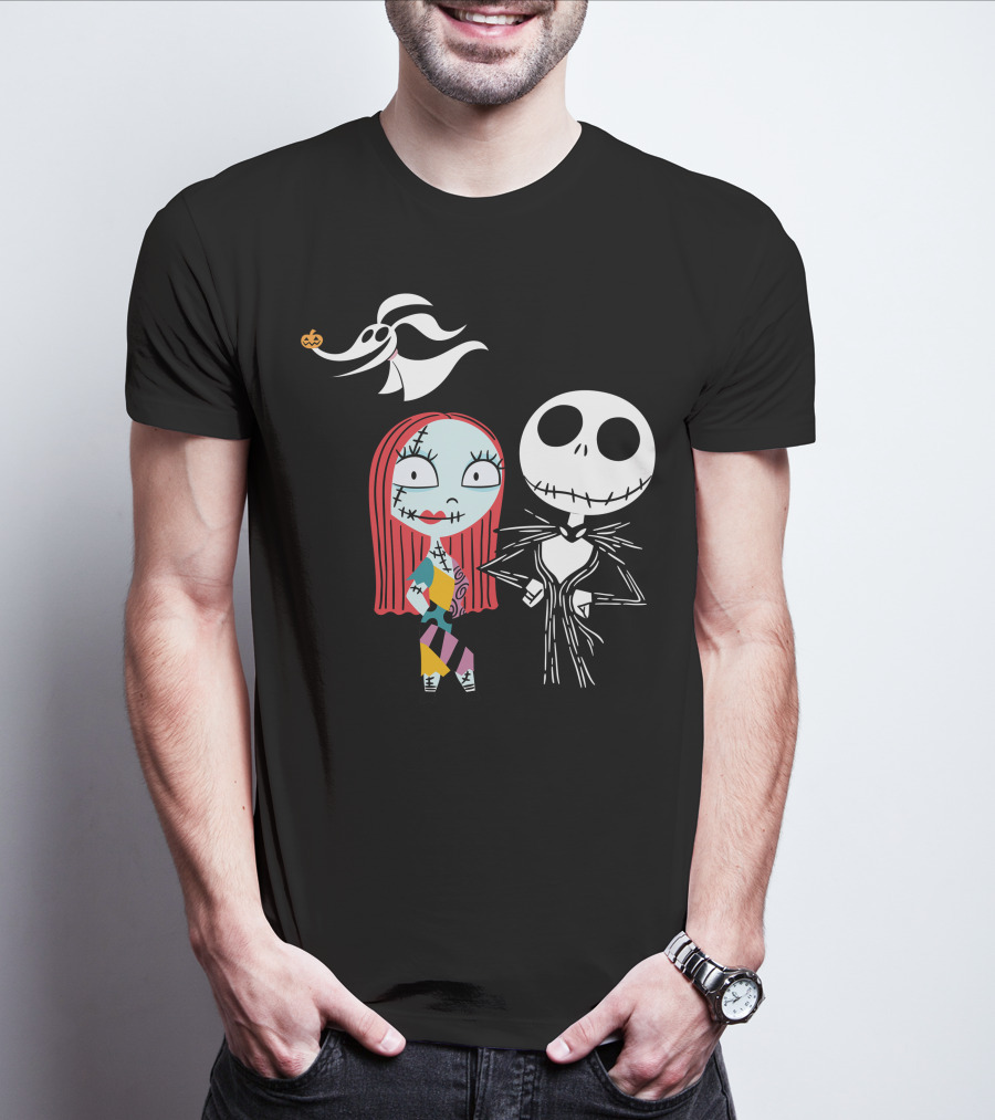 Disney Nightmare Before Xmas Jack Sally Zero T-Shirt