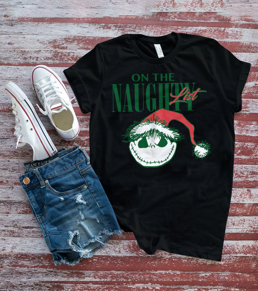 Nightmare Before Christmas On The Naughty List T-Shirt