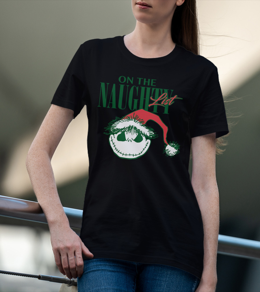 Nightmare Before Christmas On The Naughty List T-Shirt