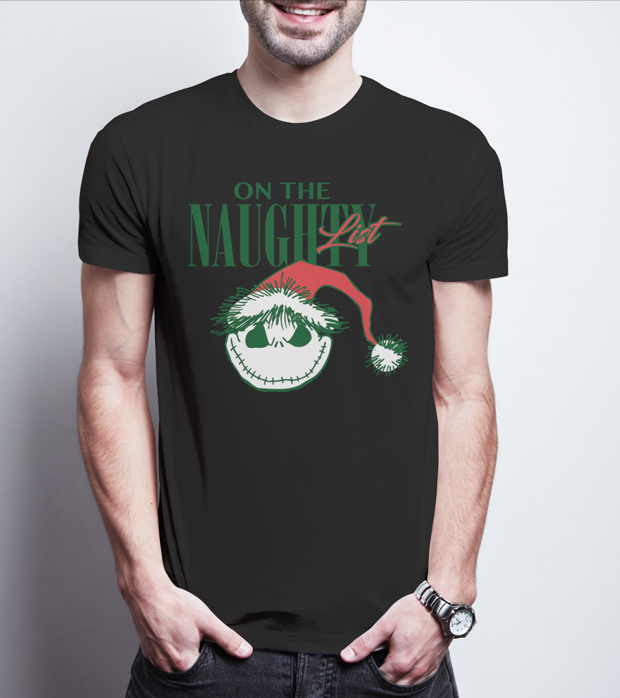 Nightmare Before Christmas On The Naughty List T-Shirt