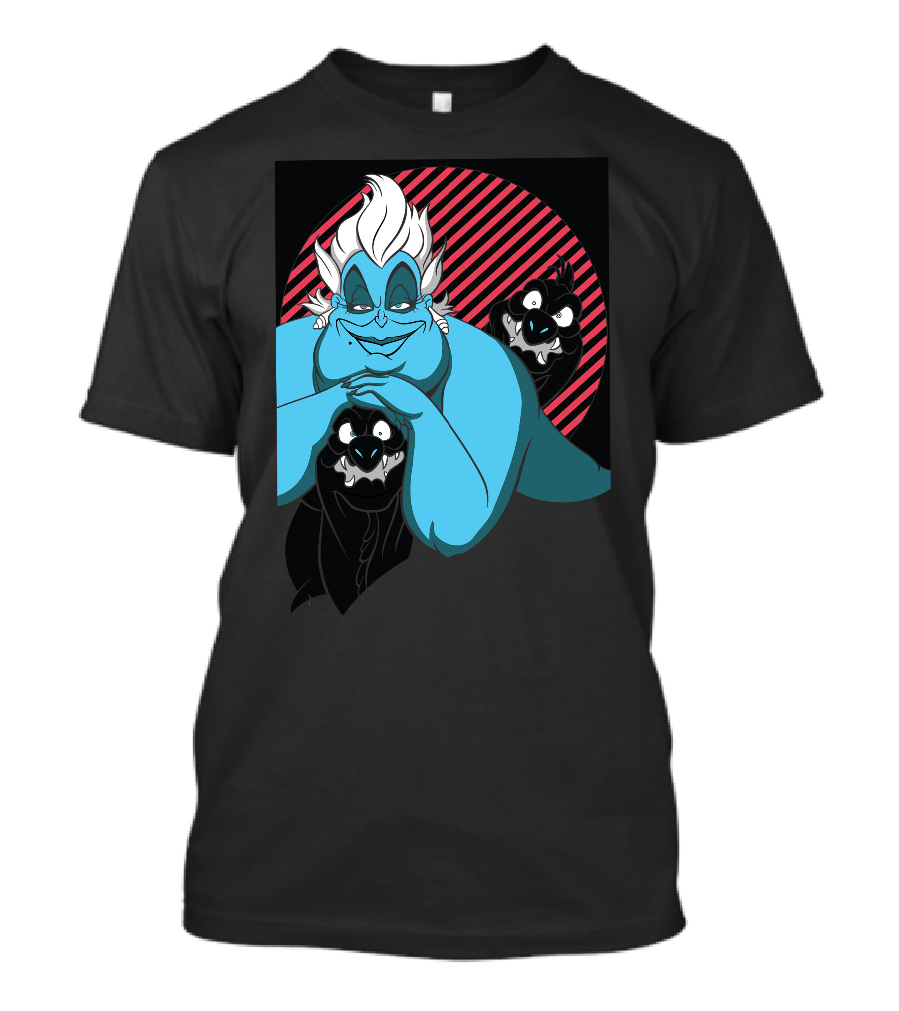 Disney Ursula Evil Laugh With Flotsam And Jetsam Classic Villain T-Shirt