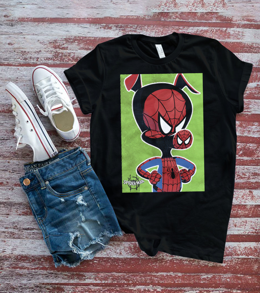 Marvel Spider-Ham Spiderverse Pop Art Spider-Man Character Heroic Pose T-Shirt