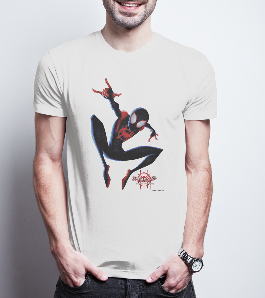 Spider-Man Into The Spiderverse Miles Morales Marvel T-Shirt