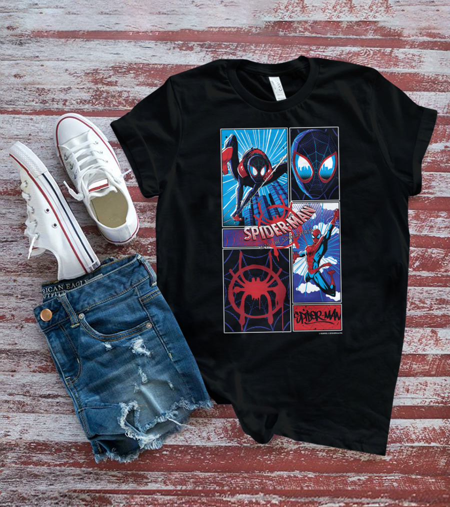 Marvel Spider-Man Spiderverse Miles Morales And Peter Parker T-Shirt