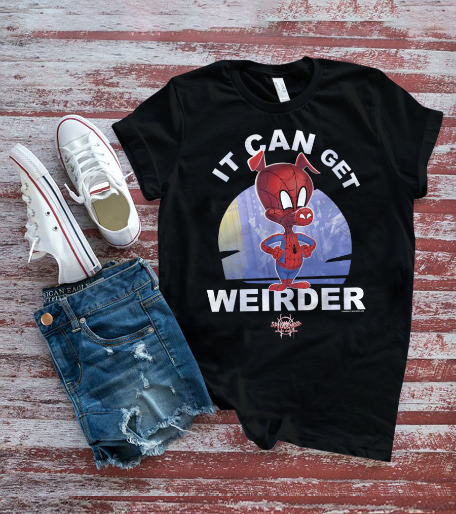 Marvel Spider-Man Into The Spider-Verse Spider-Ham It Can Get Weirder T-Shirt