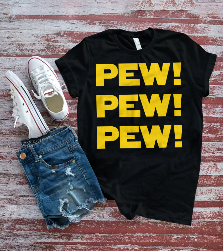 Star Nerd Geek Wars Space Pew Pew Pew Pew Pew Pew T-Shirt