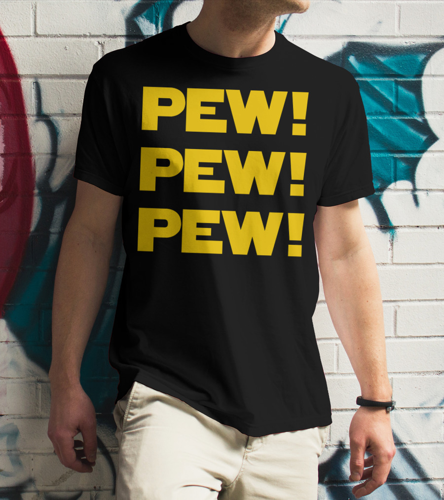 Star Nerd Geek Wars Space Pew Pew Pew Pew Pew Pew T-Shirt