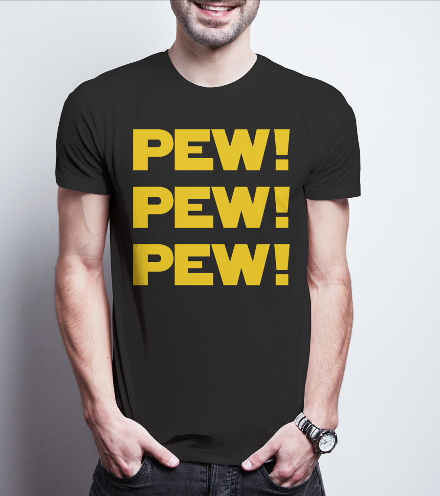 Star Nerd Geek Wars Space Pew Pew Pew Pew Pew Pew T-Shirt