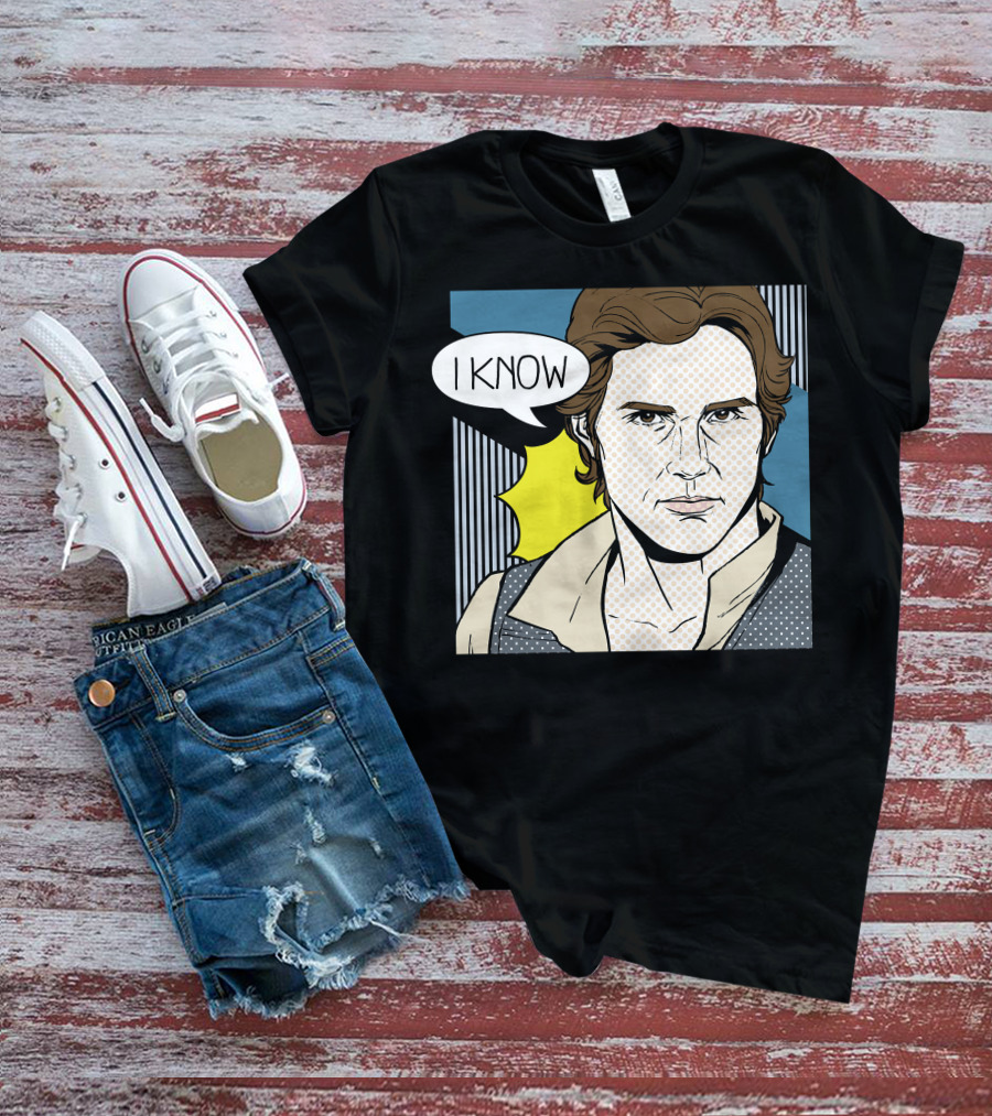 Star Wars Han Solo I Know Pop Art Retro Couples Fan Favorite T-Shirt