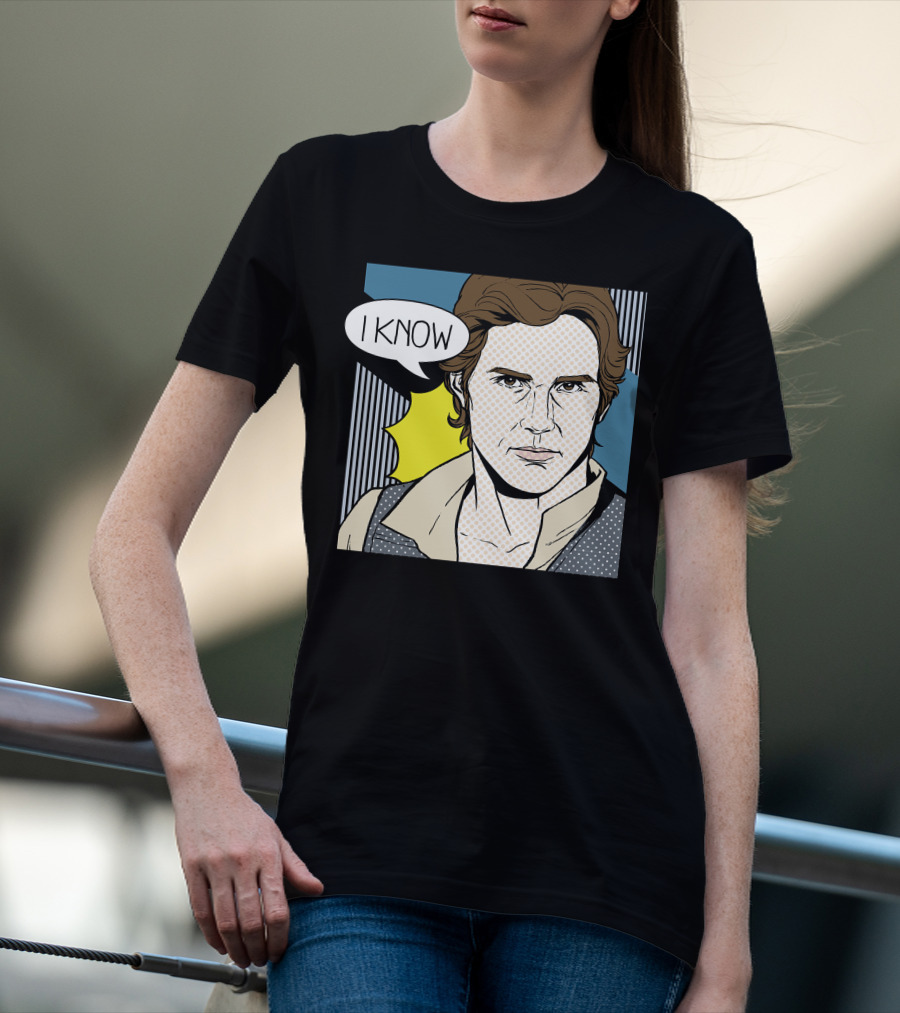 Star Wars Han Solo I Know Pop Art Retro Couples Fan Favorite T-Shirt