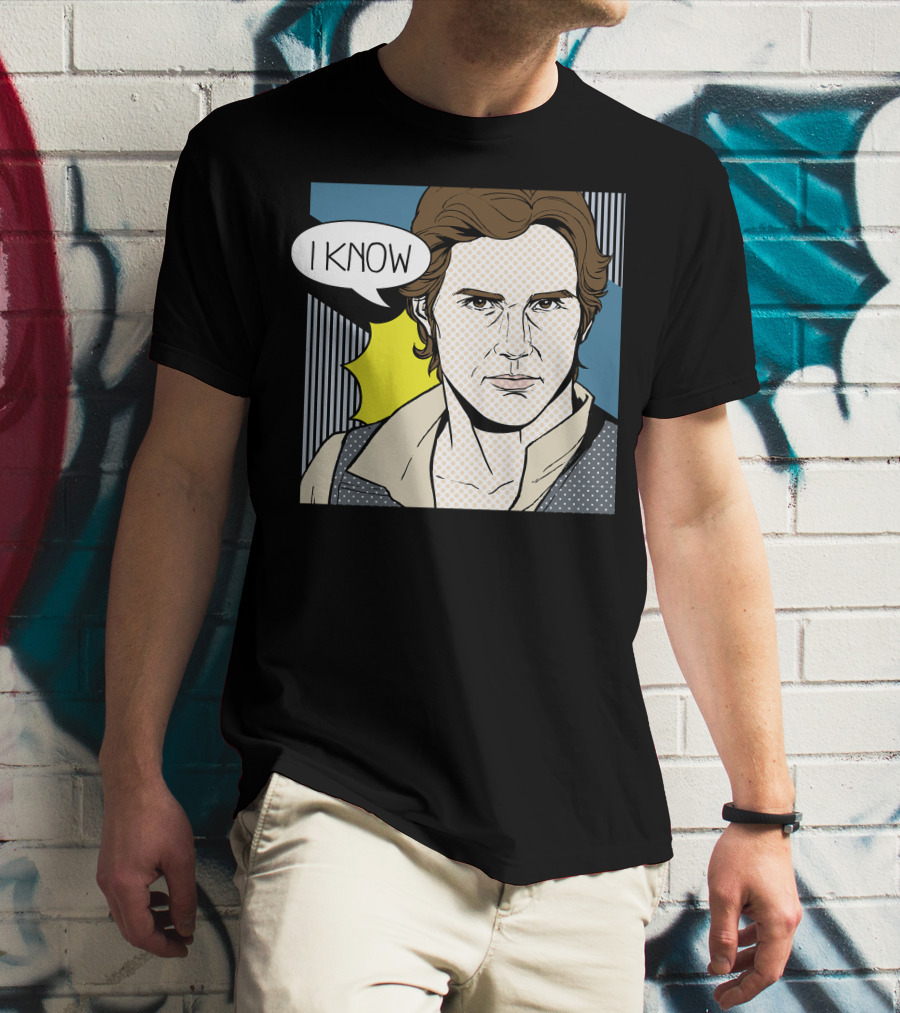 Star Wars Han Solo I Know Pop Art Retro Couples Fan Favorite T-Shirt