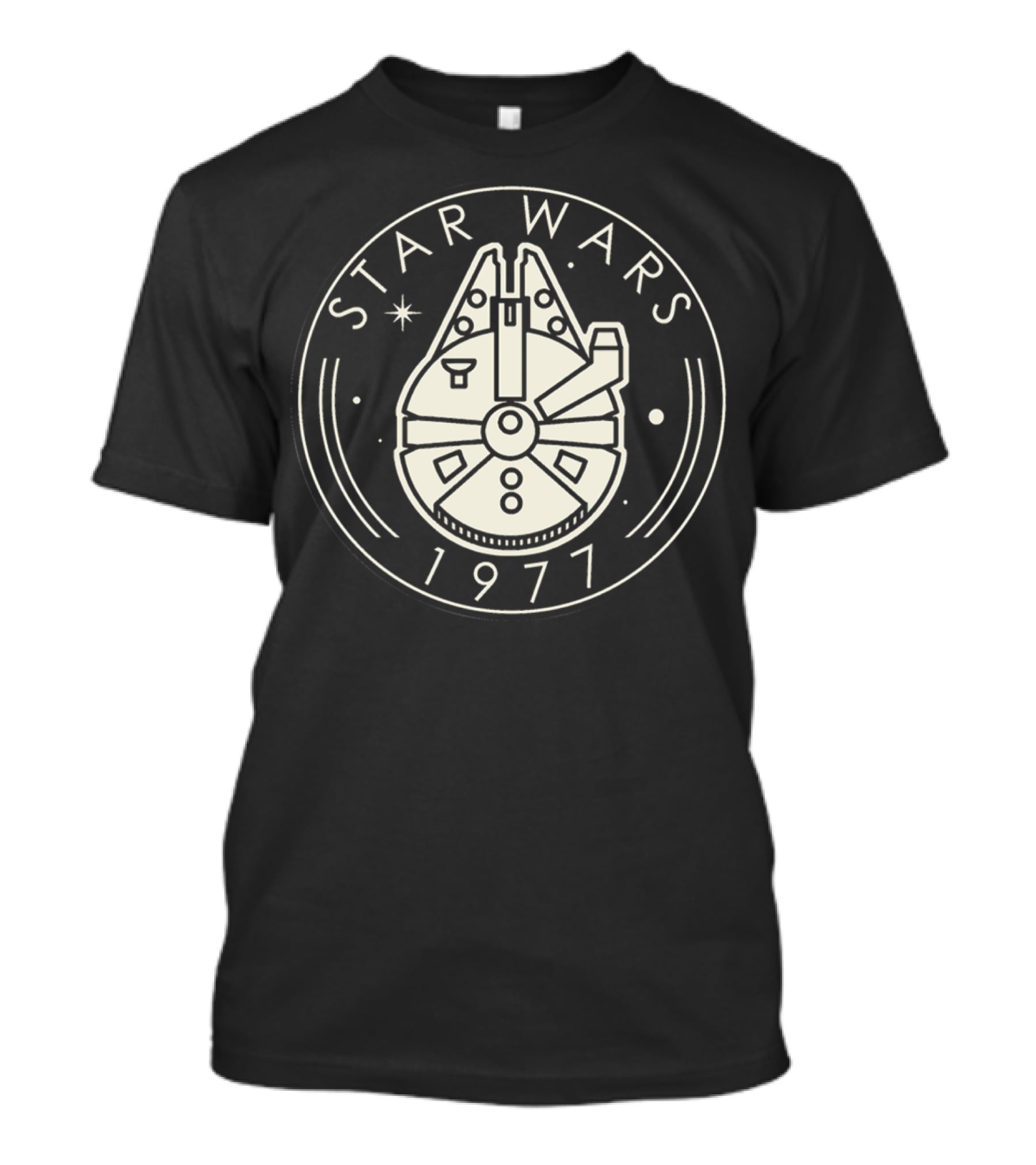 Star Wars Millennium Falcon 1977 Circular Emblem T-Shirt
