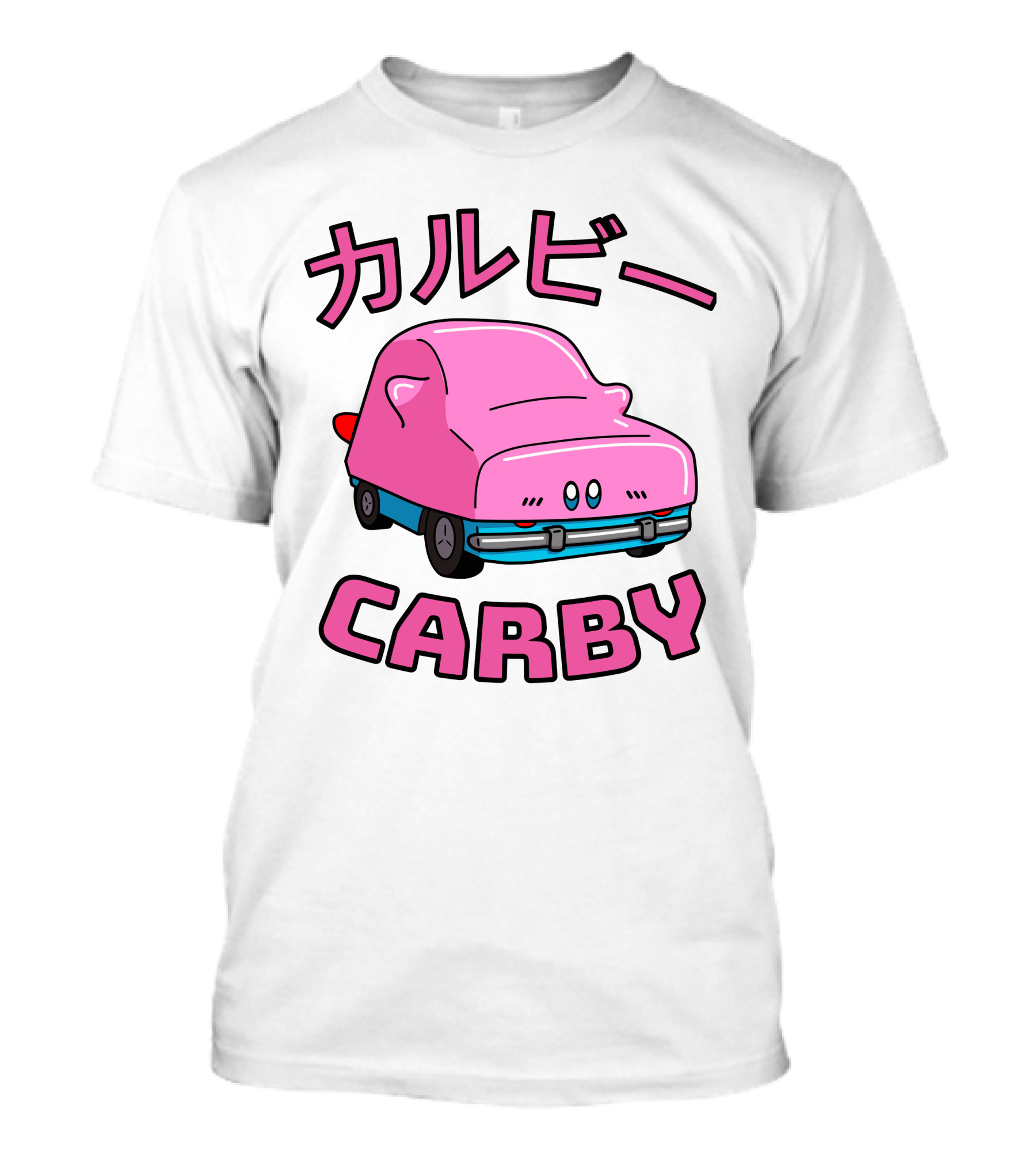 Carby Ruby Innes カルビー Pink Car Character T-Shirt