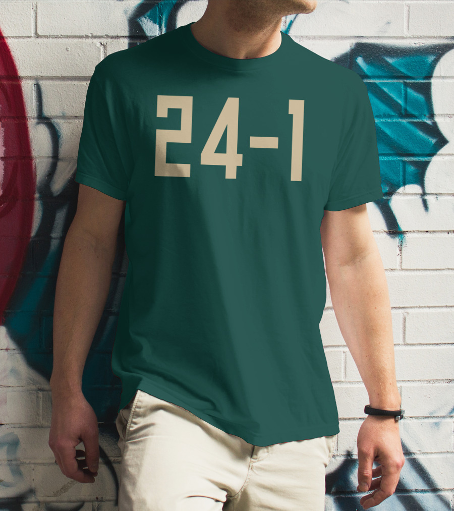 Bucks 24-1 Golden Numbers T-Shirt