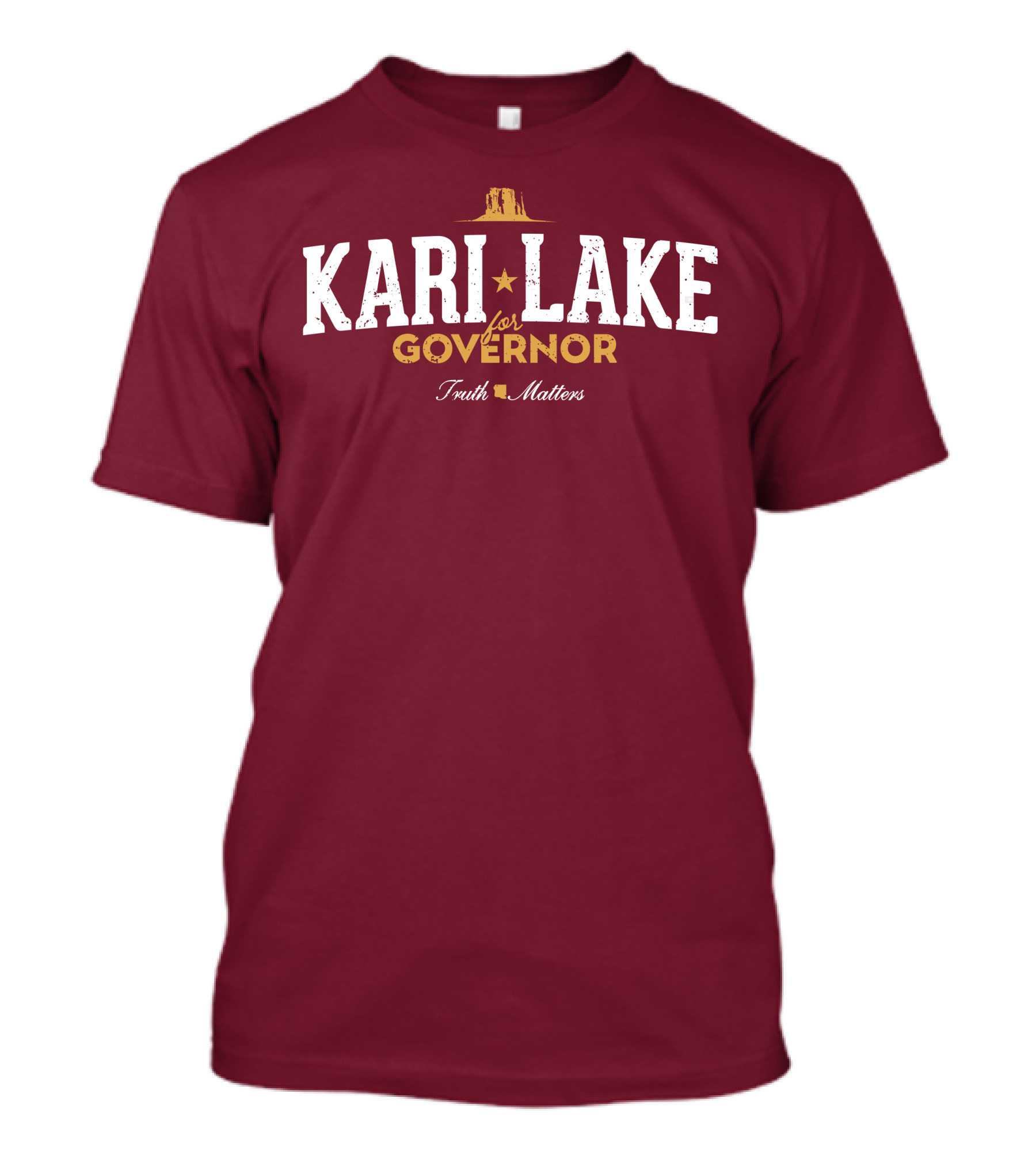 Kari Lake For Governor Gold Star Monument T-Shirt