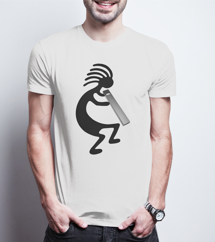 Kokopelli Vaping Man With Modern Device T-Shirt