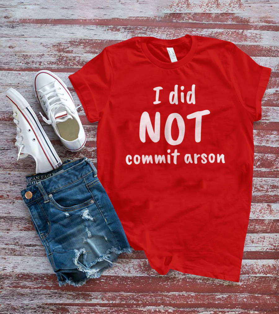 Lord Cory Hunter Winn I Did Not Commit Arson Lucca International Merch T-Shirt
