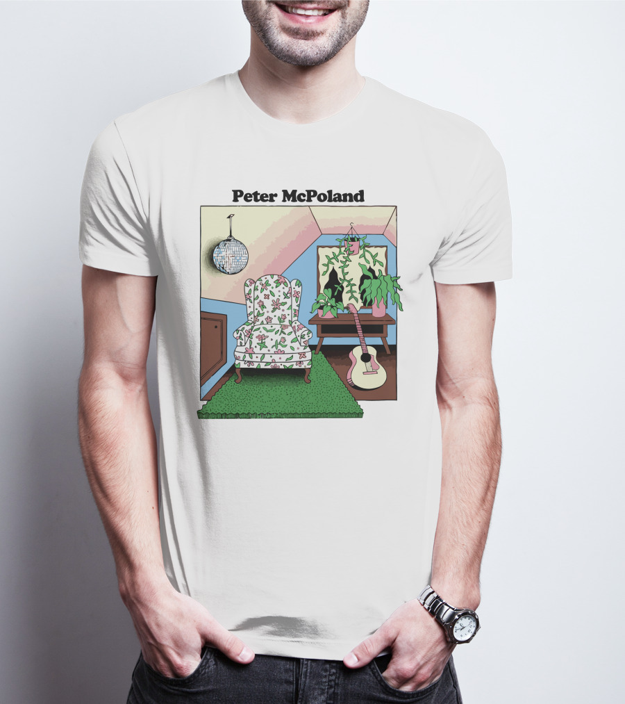 Peter McPoland Room With Chair Guitar And Plant T-Shirt