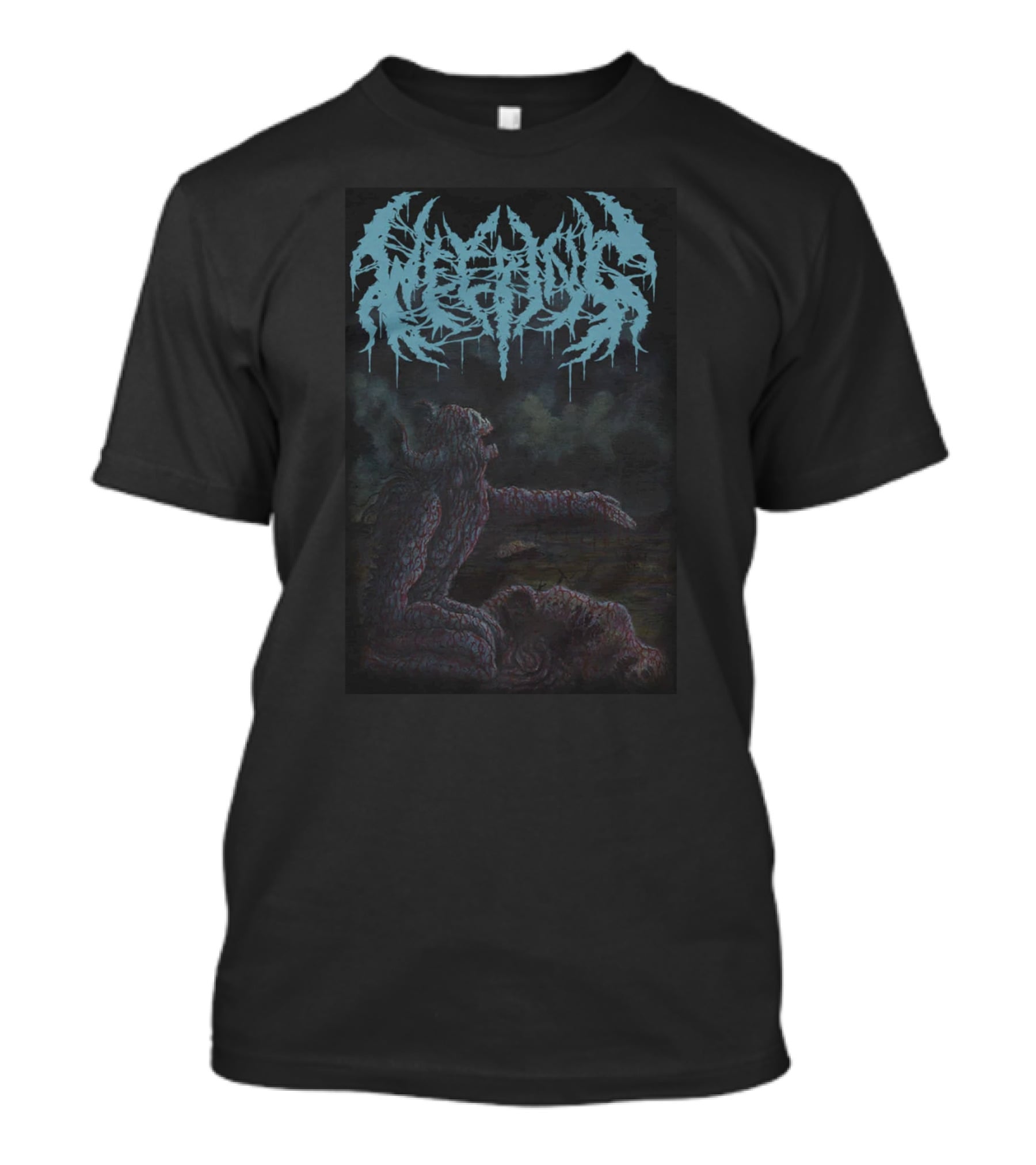 Nightshift Merch Awestruck Creature Under Moonlit Clouds T-Shirt