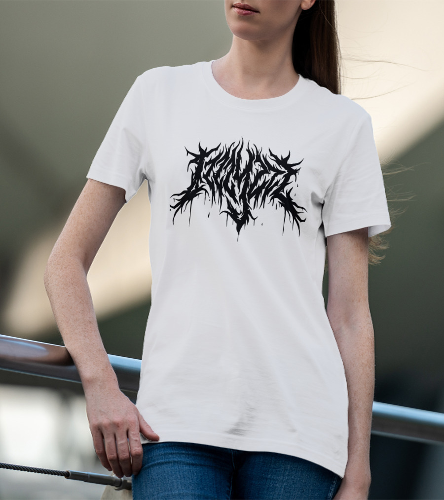 Izzzyzzz Metal Inspired Dripping Logo Merch T-Shirt