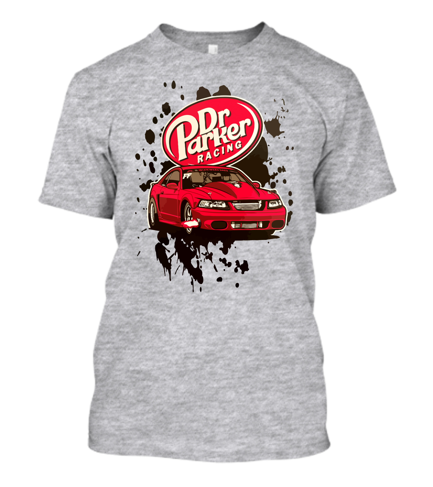 Dr Parker Racing Cleetus McFarland Merch Red Car T-Shirt