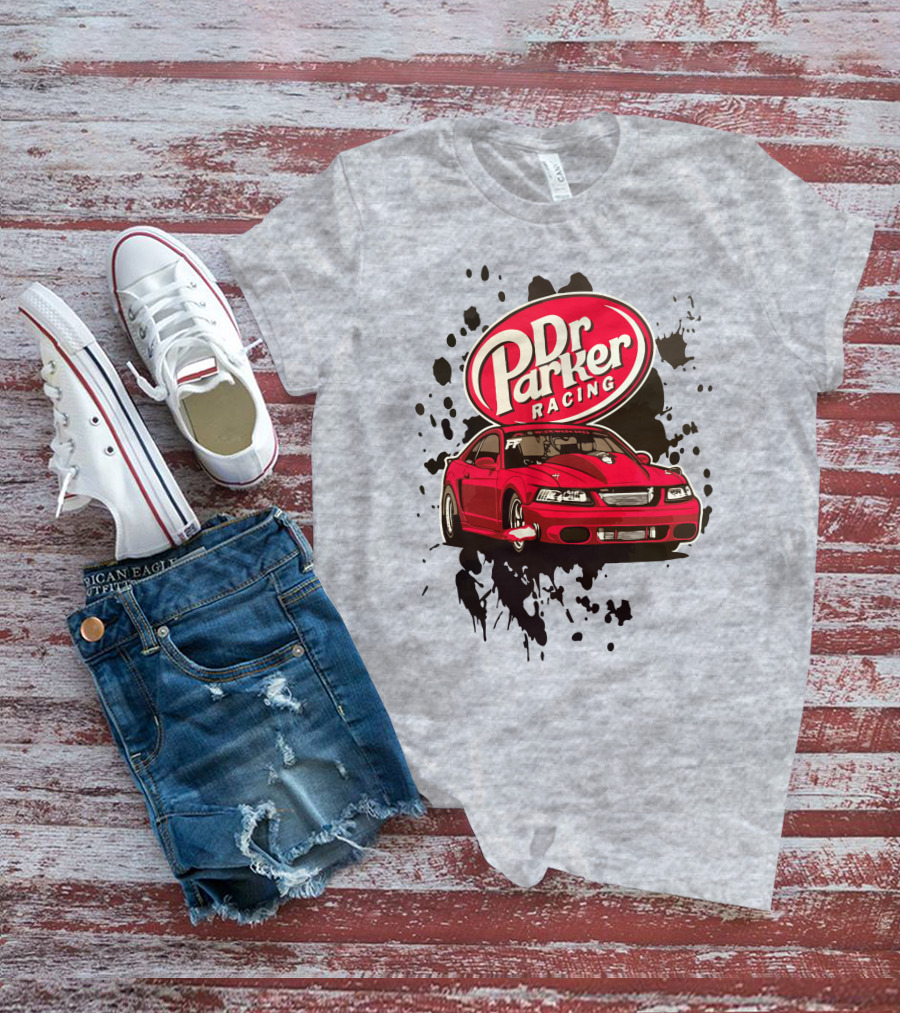 Dr Parker Racing Cleetus McFarland Merch Red Car T-Shirt