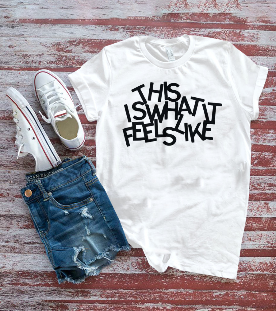 Gracie Abrams Merch This Is What It Feels Like Text T-Shirt