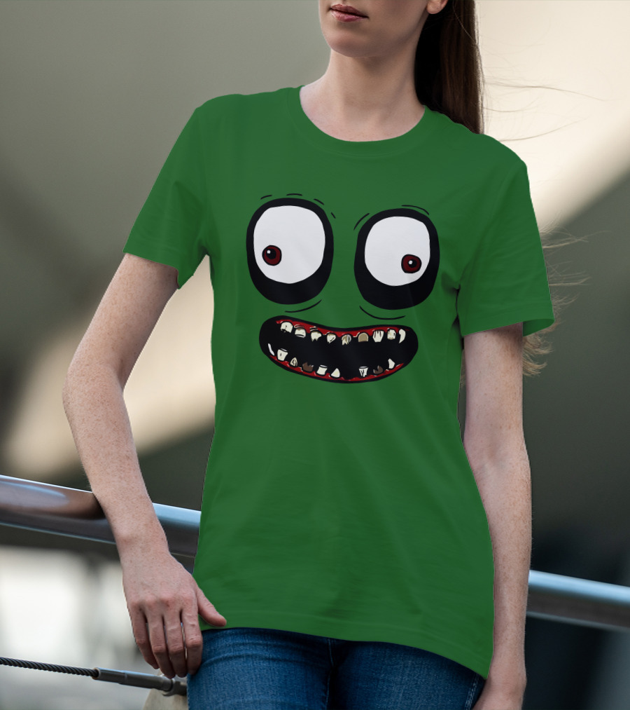 Salad Fingers Creepy Cartoon Eyes And Teeth Merch T-Shirt