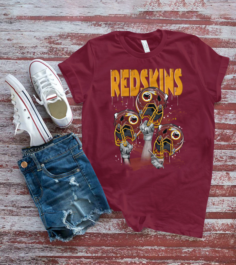 Redskins Helmets And Raised Fists T-Shirt