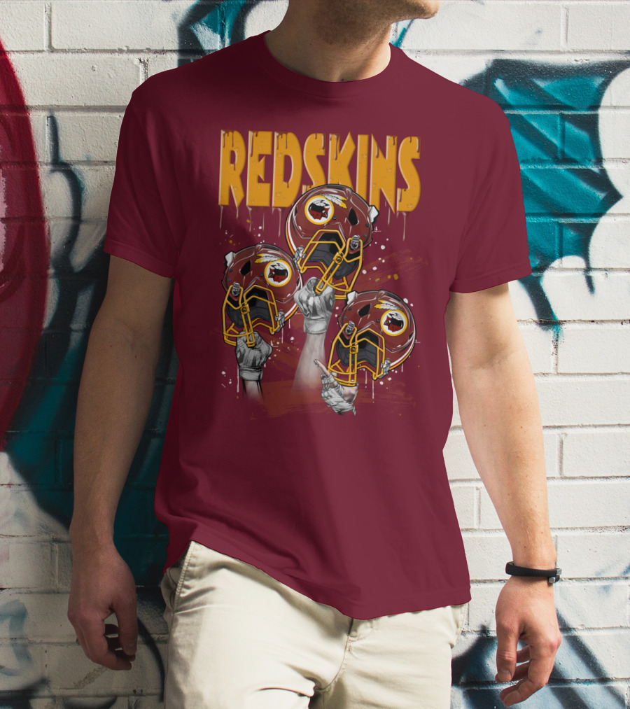 Redskins Helmets And Raised Fists T-Shirt