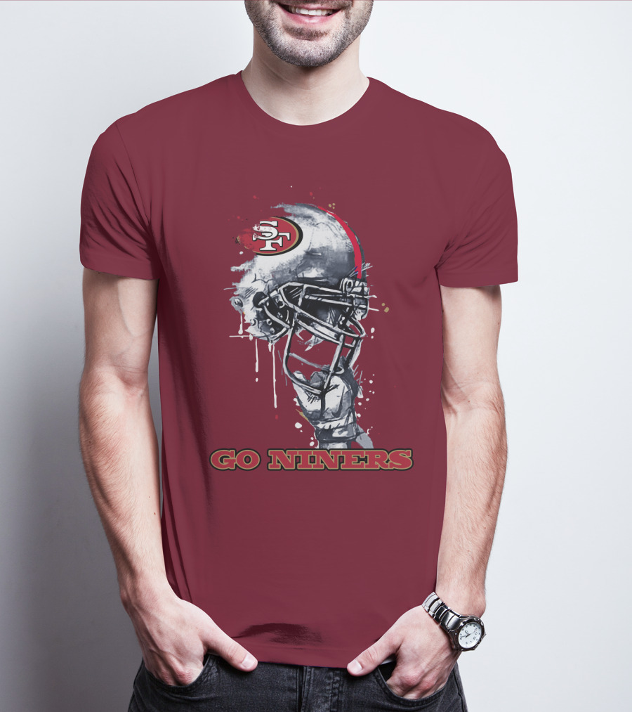 Go Niners Sf49ers Helmet T-Shirt