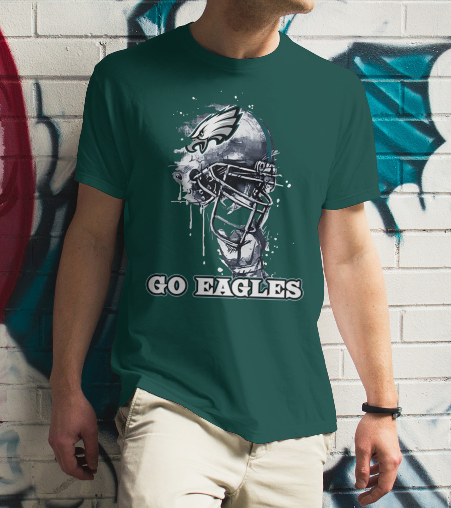 Philadelphia Eagles Helmet Go Eagles T-Shirt