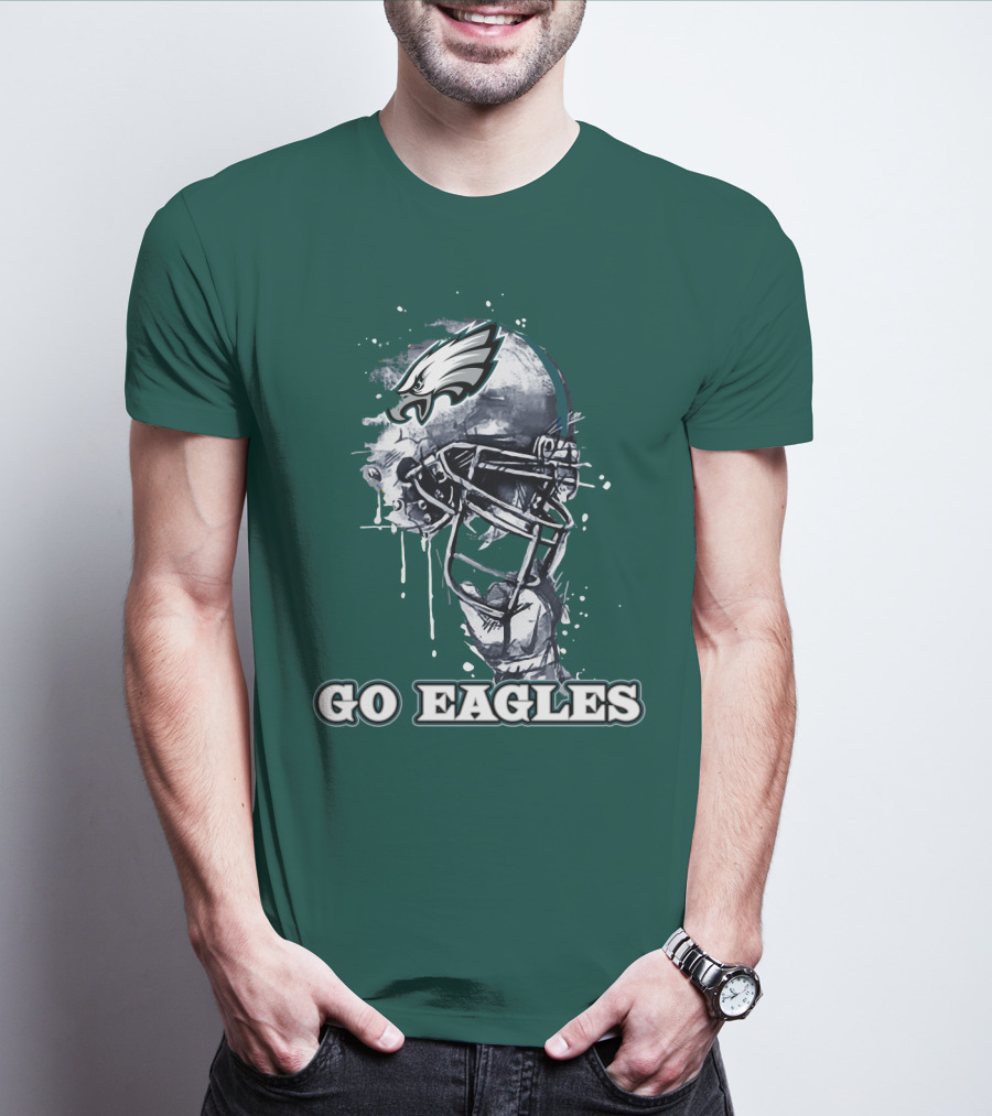 Philadelphia Eagles Helmet Go Eagles T-Shirt