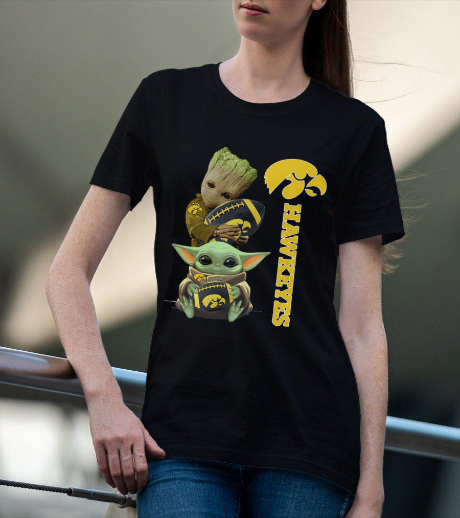 Baby Groot And Baby Yoda Hawkeyes T-Shirt
