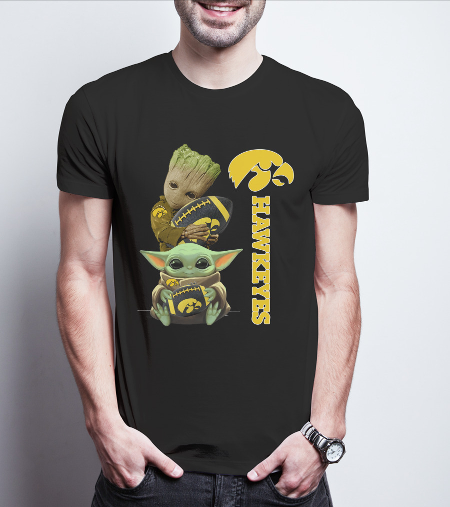Baby Groot And Baby Yoda Hawkeyes T-Shirt