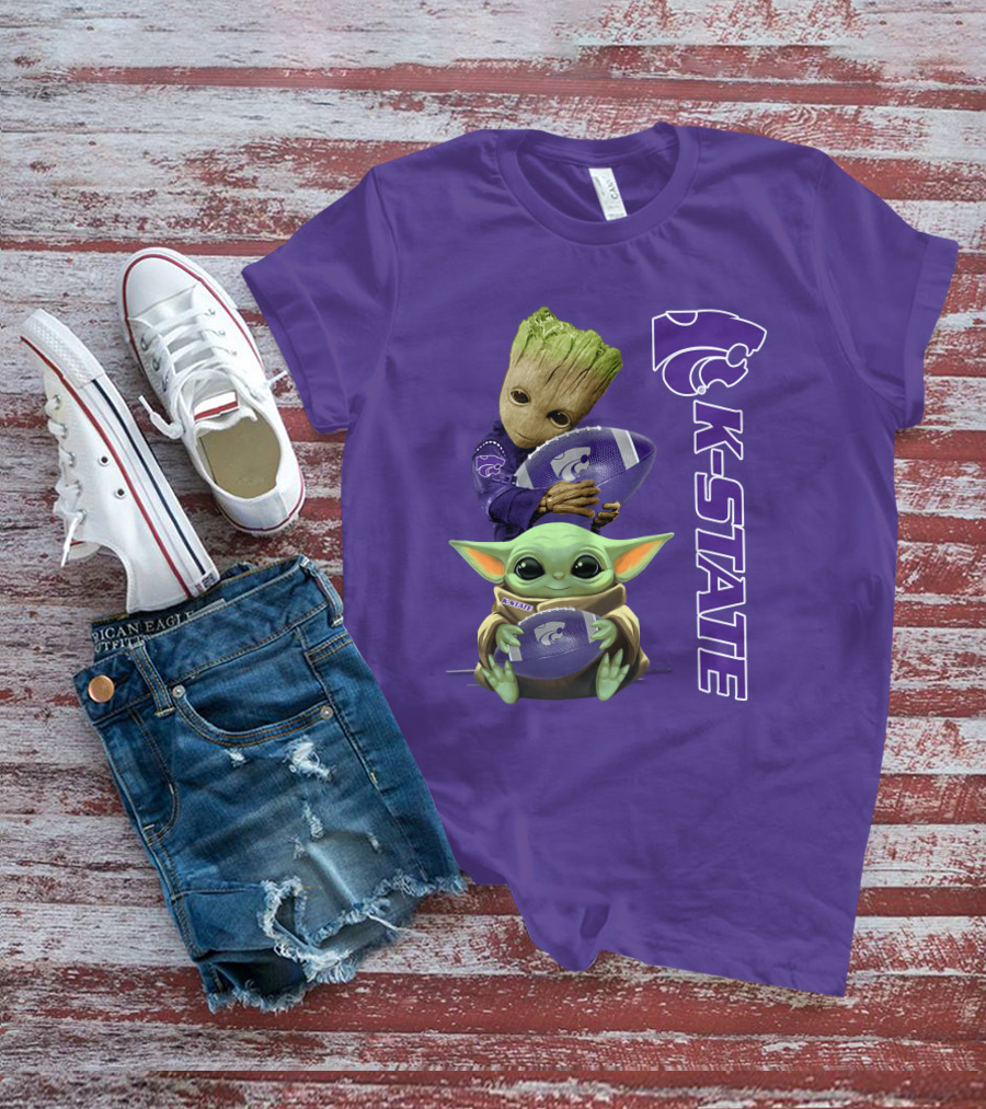 K-State Wildcats Groot Baby Yoda T-Shirt