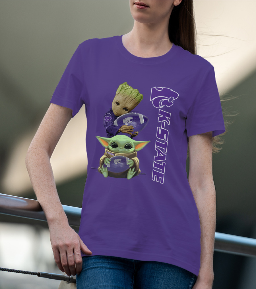 K-State Wildcats Groot Baby Yoda T-Shirt