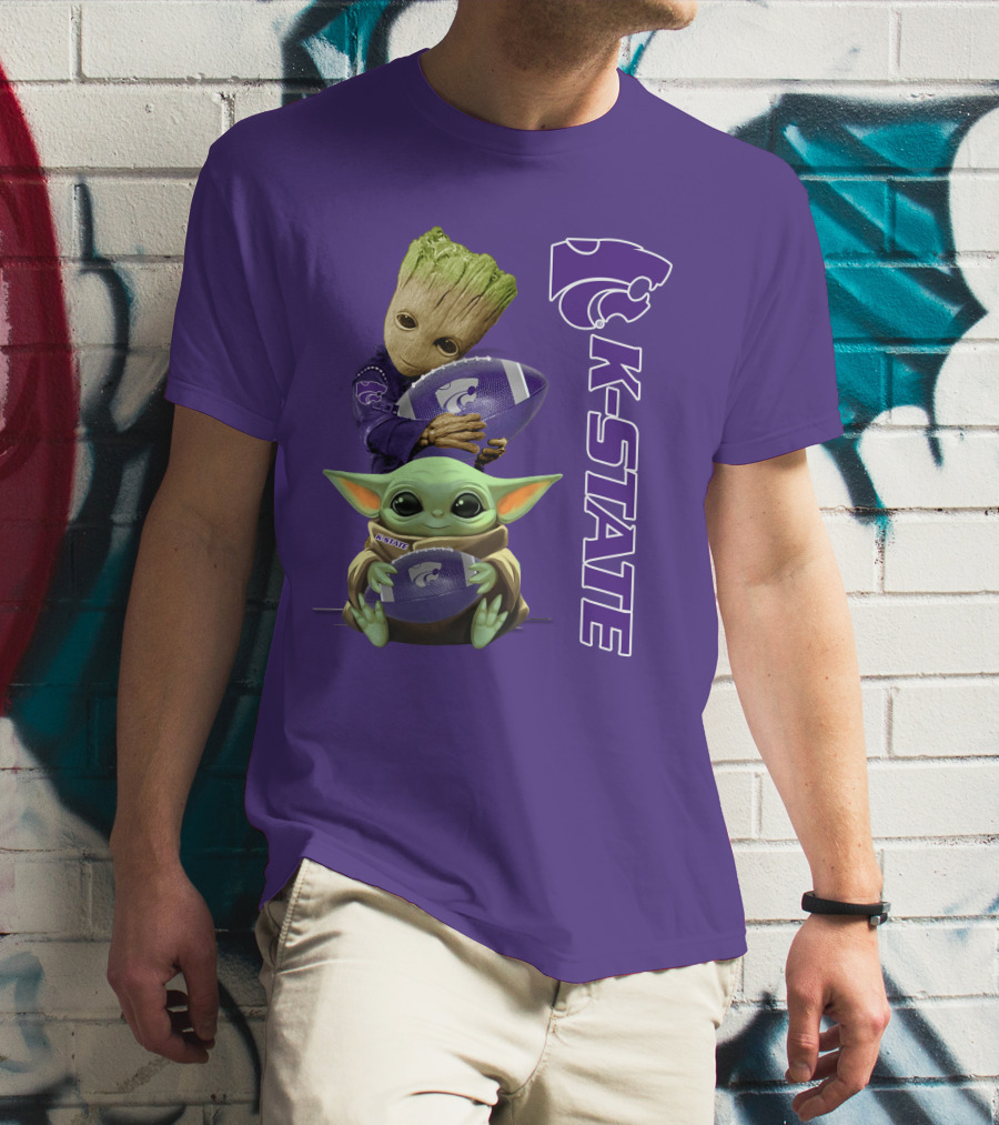 K-State Wildcats Groot Baby Yoda T-Shirt