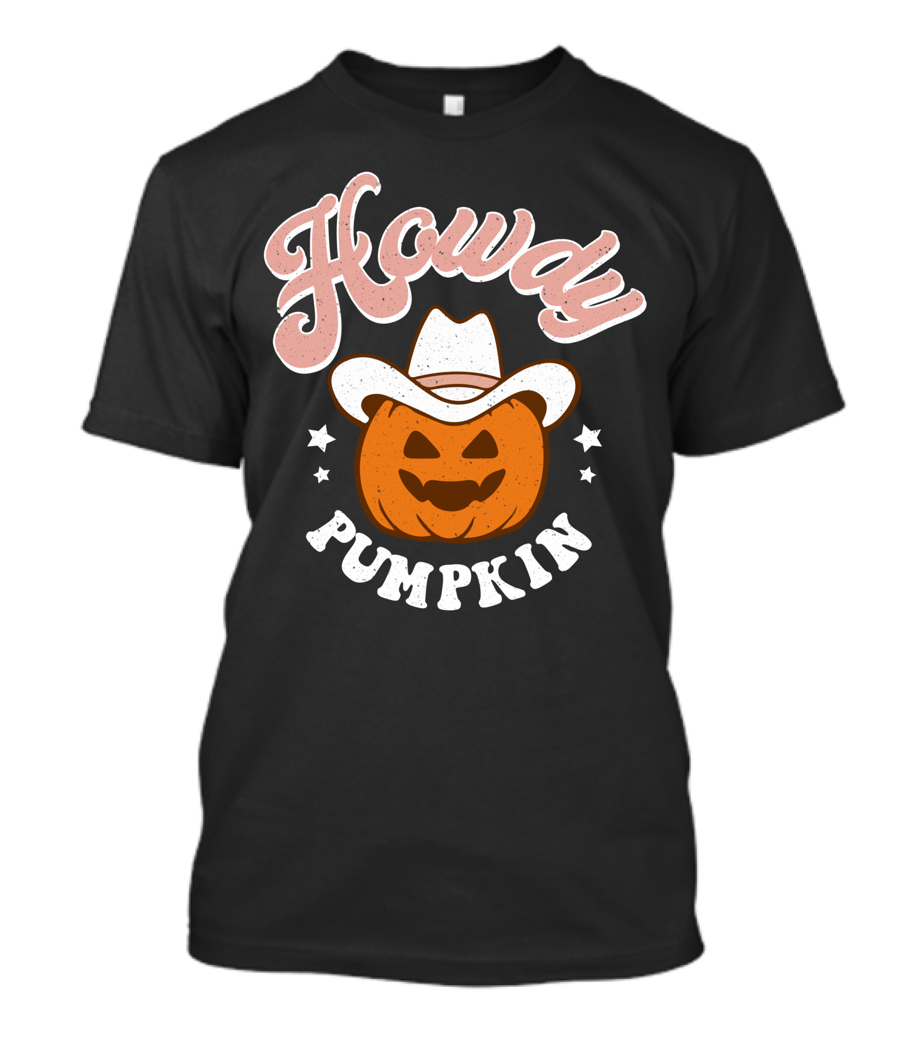 Howdy Pumpkin Halloween Western Cowboy Jack-o'-Lantern T-Shirt