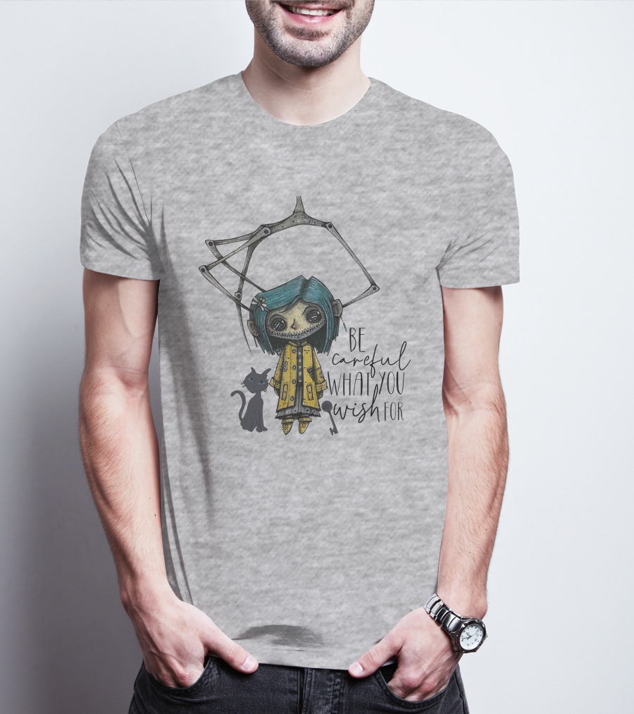 Be Careful What You Wish For Doll With Cat T-Shirt