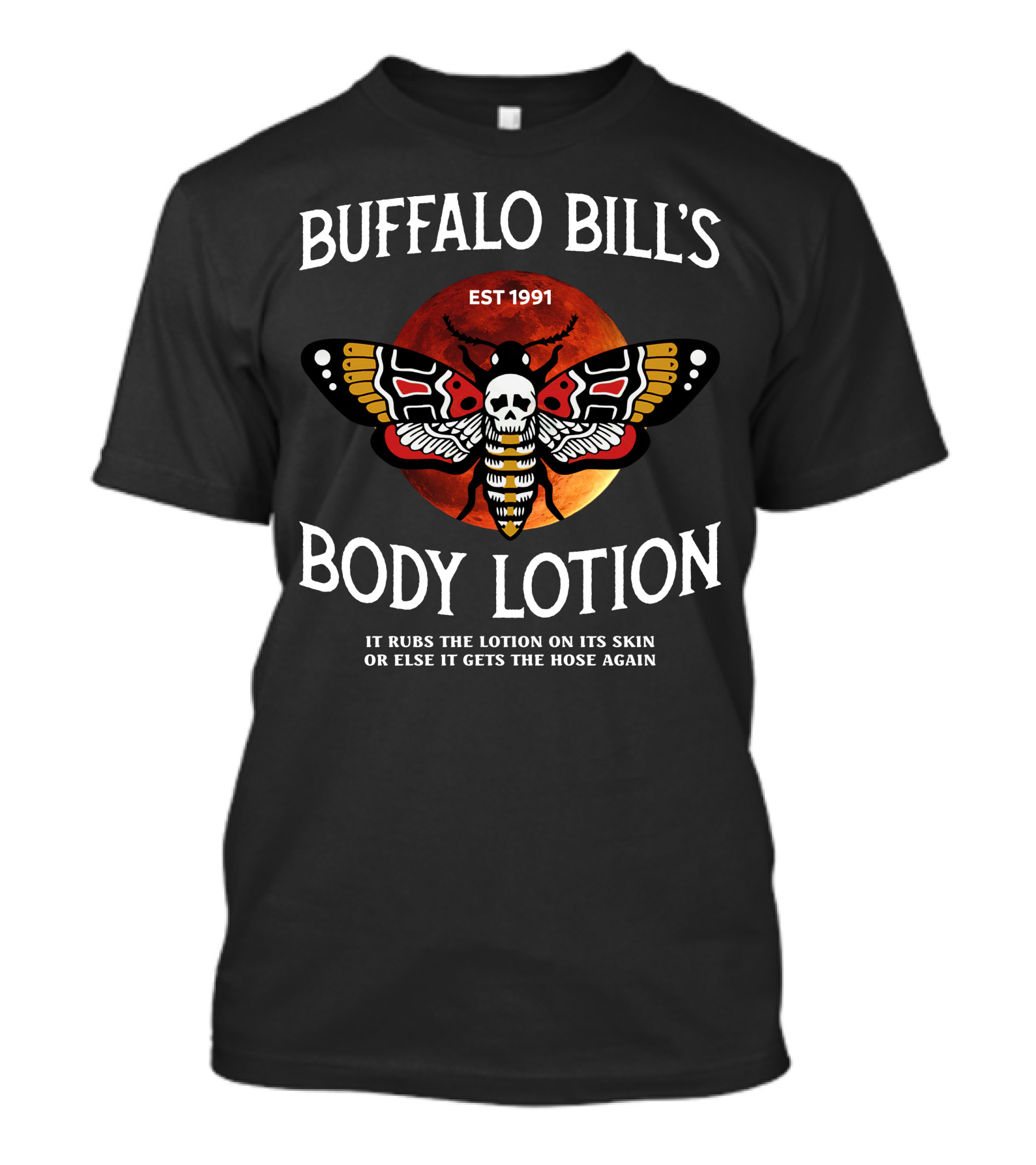 Buffalo Bill's Body Lotion EST 1991 Silence Lambs Halloween T-Shirt