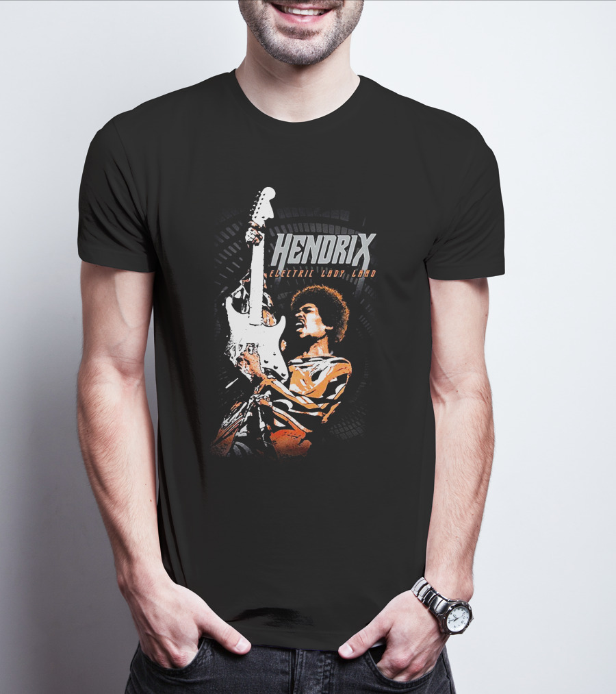 Hendrix Electric Ladyland Guitar Performance T-Shirt