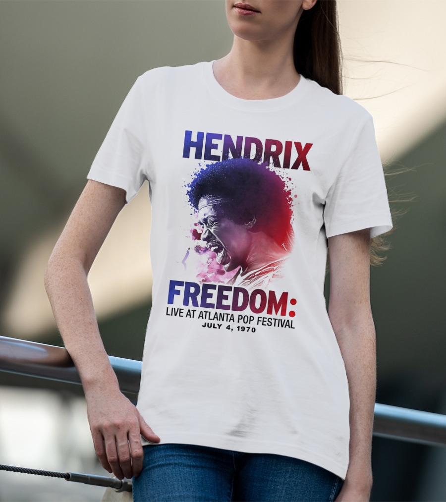 HENDRIX FREEDOM LIVE AT ATLANTA POP FESTIVAL JULY 4 1970 T-Shirt