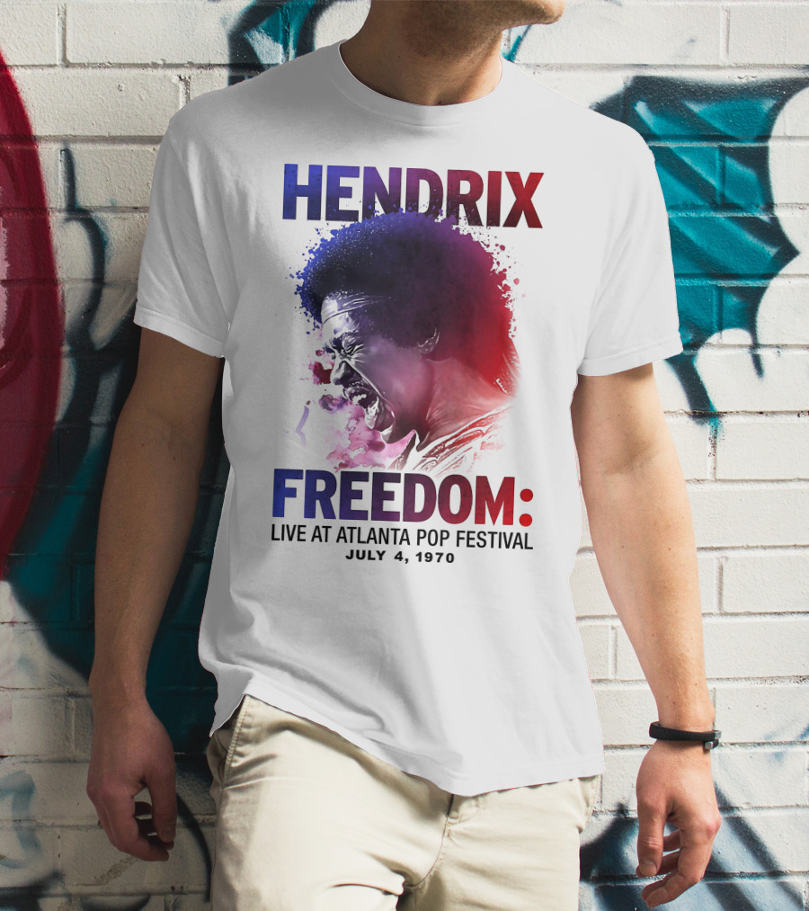 HENDRIX FREEDOM LIVE AT ATLANTA POP FESTIVAL JULY 4 1970 T-Shirt
