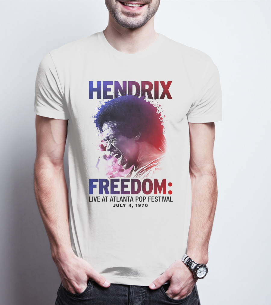 HENDRIX FREEDOM LIVE AT ATLANTA POP FESTIVAL JULY 4 1970 T-Shirt