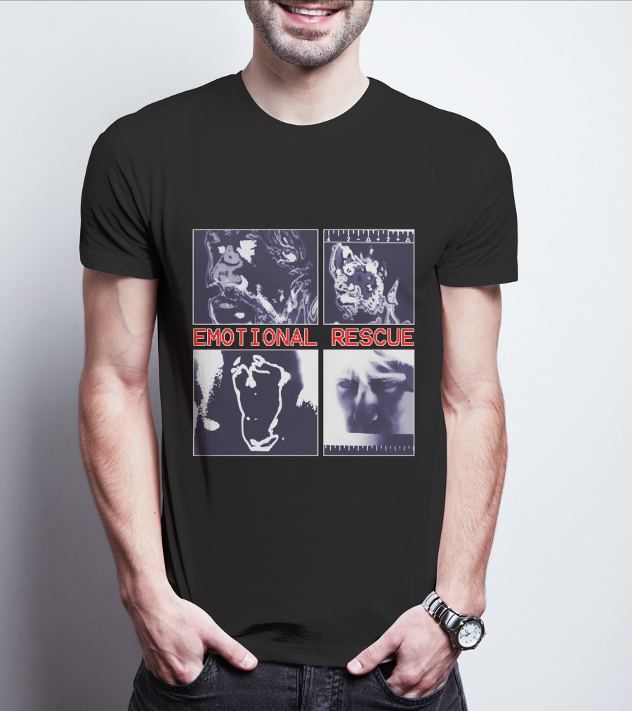 Emotional Rescue Album Cover Art Quadrants T-Shirt