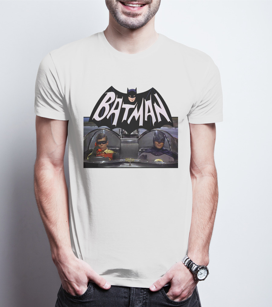 Batman TV Series Batmobile Dynamic Duo T-Shirt