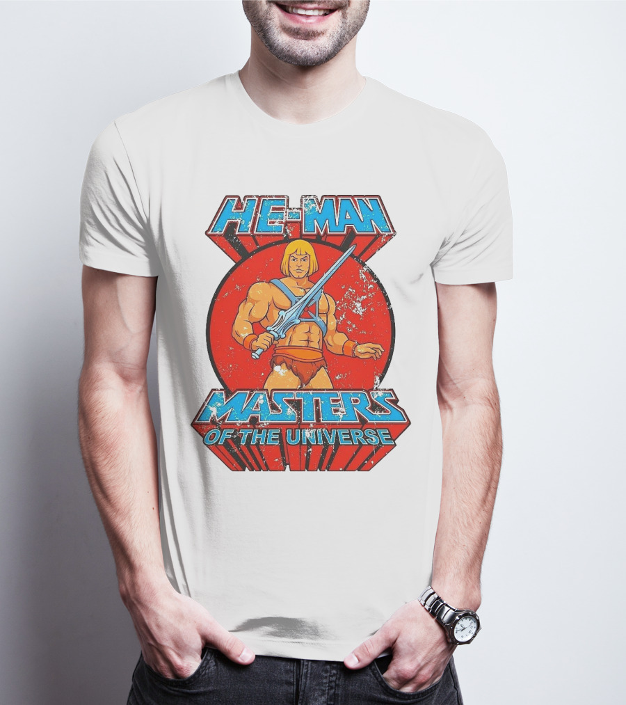 He-Man Masters Of The Universe Retro Classic Sword Iconic 80s T-Shirt